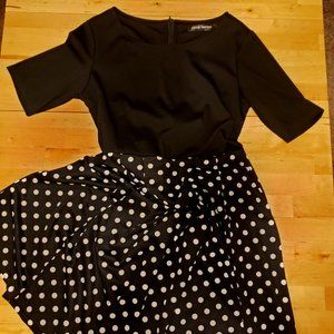 Black and White Polka Dot Dress